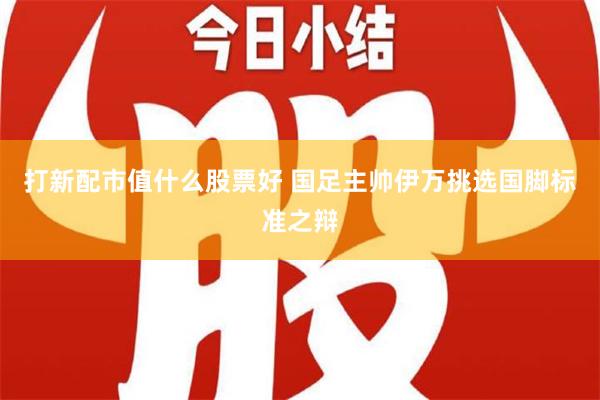 打新配市值什么股票好 国足主帅伊万挑选国脚标准之辩