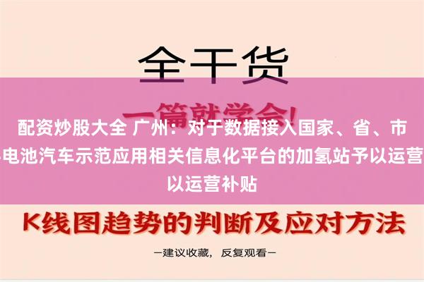 配资炒股大全 广州：对于数据接入国家、省、市燃料电池汽车示范应用相关信息化平台的加氢站予以运营补贴